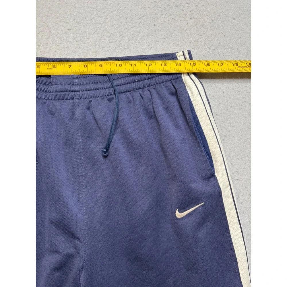 Nike Basketball Pants Mens XL Blue Y2K Baggy Side Stripe Mesh Warm Up N11